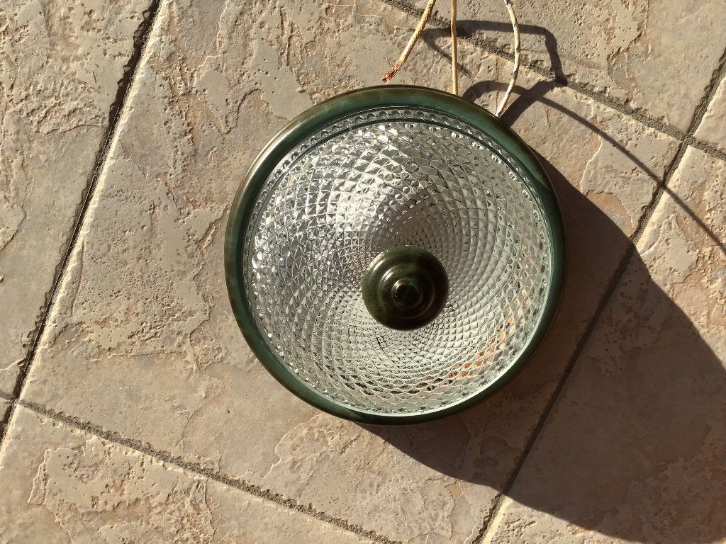 Mooie plafondlamp in Hollywood Regencystijl., Ophalen, Gebruikt, Vintage, E27 (groot)