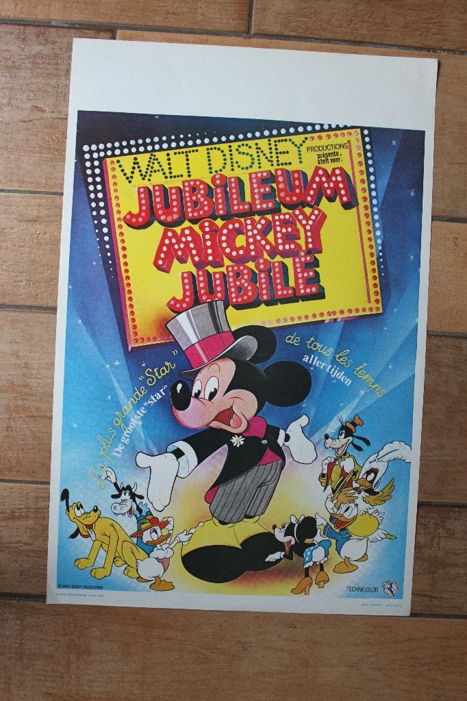 filmaffiche Mickey Mouse Jubilee Show 1978 filmposter, Verzamelen, Posters, Rechthoekig Staand, Ophalen of Verzenden, Zo goed als nieuw