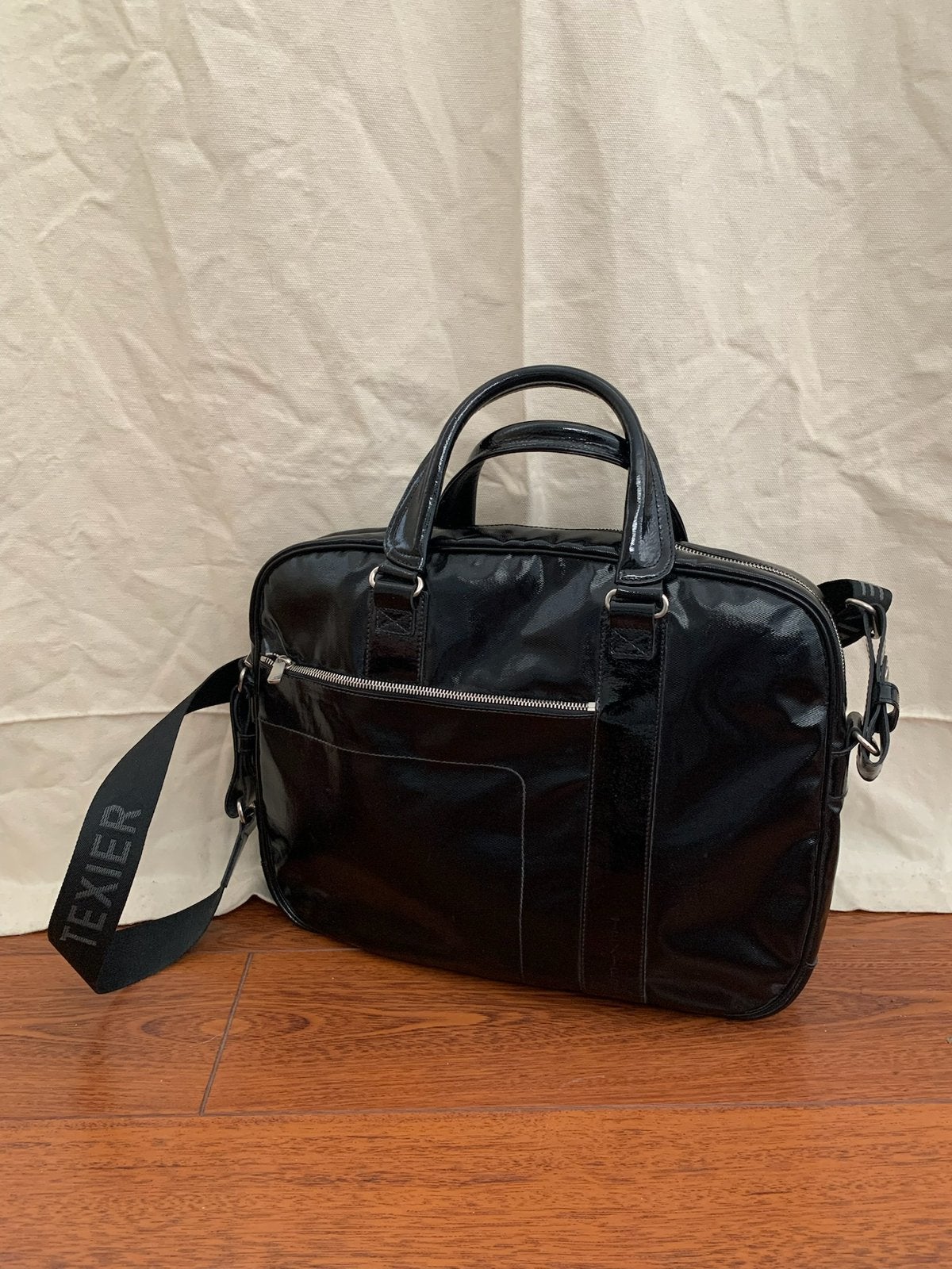 NEUF – Sacoche Ordinateur / Porte Documents TEXIER (Cuir), Enlèvement ou Envoi, Neuf, Noir, Plusieurs compartiments