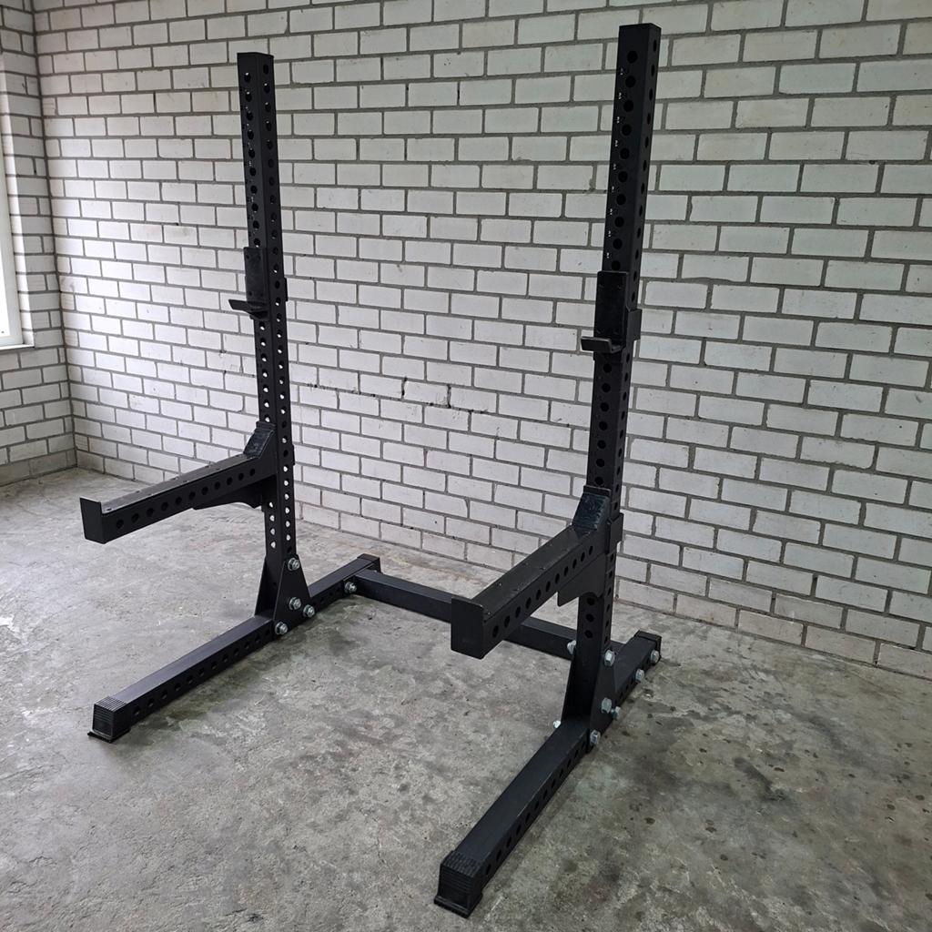 Squat Rack  Verstelbare J-haken  Verstelbare Spotterarmen, Sport en Fitness, Ophalen