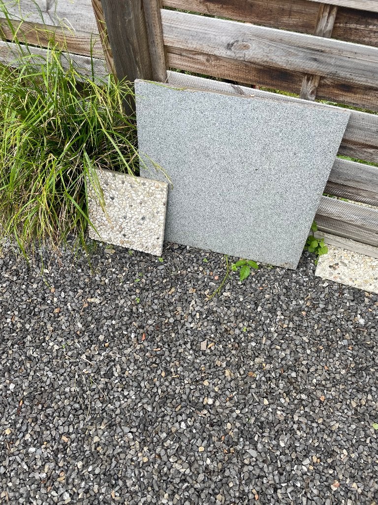 Carreaux d'allée de jardin, Jardin & Terrasse, Tuiles de terrasse, Béton, Enlèvement, Utilisé