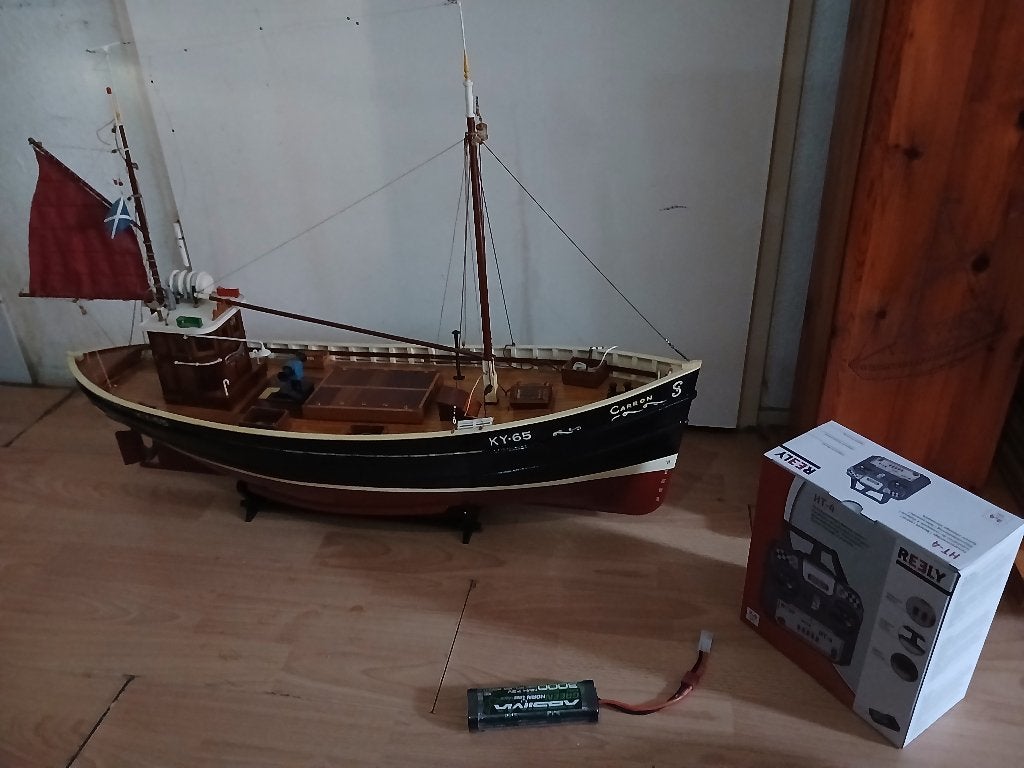pracht rc kotter Carron inc extra s, Hobby en Vrije tijd, Modelbouw | Boten en Schepen, Ophalen, Nieuw, Groter dan 1:32, Overige merken