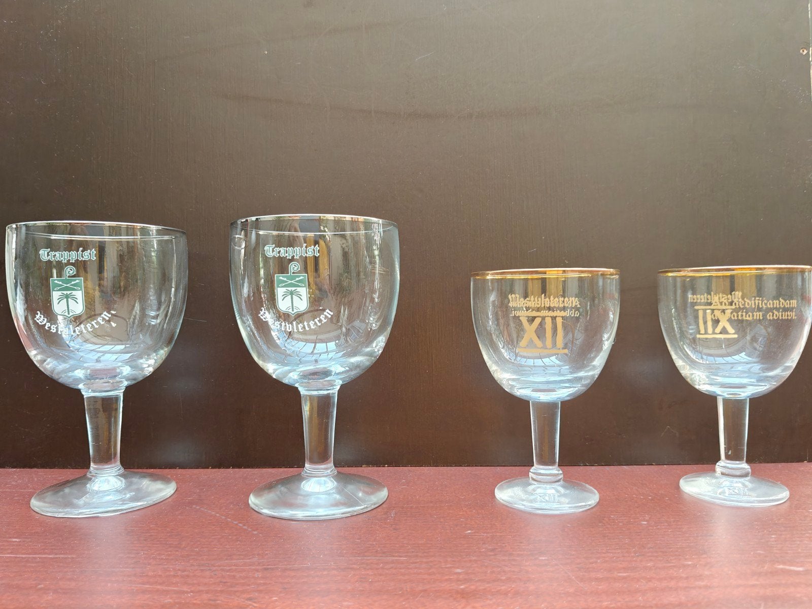 West-Vleteren trappistglazen, Ophalen, Nieuw, Bierglas