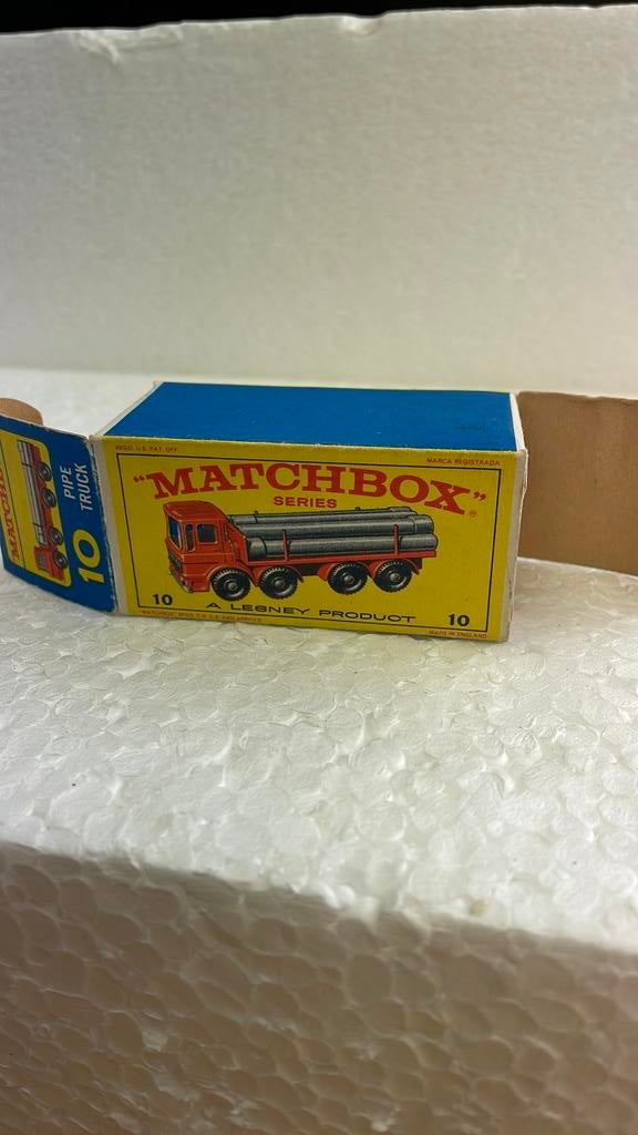 Matchbox 10 Pipe Truck doosje, Ophalen of Verzenden, Zo goed als nieuw, Matchbox