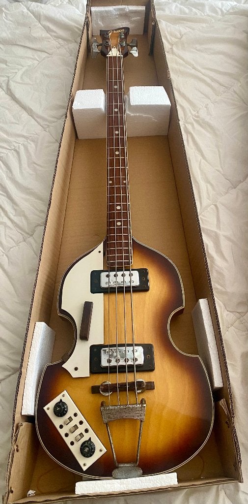 GRECO - VIOLIN BASS 70'S - GAUCHER, Musique & Instruments, Enlèvement, Utilisé