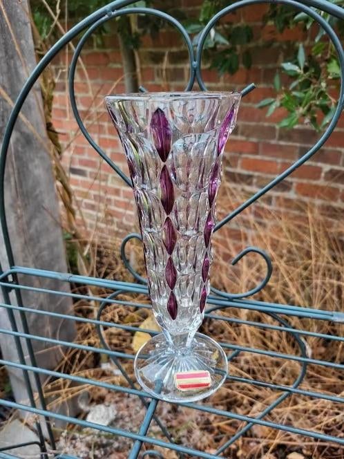 Vase en cristal vintage, bleikristall, Antiquités & Art, Enlèvement