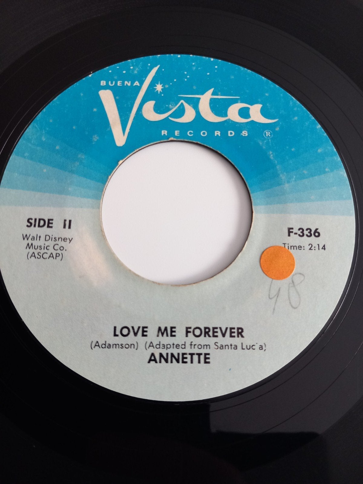 ANNETTE. LOVE ME FOREVER. OLDIES SLOW 45T, Ophalen of Verzenden