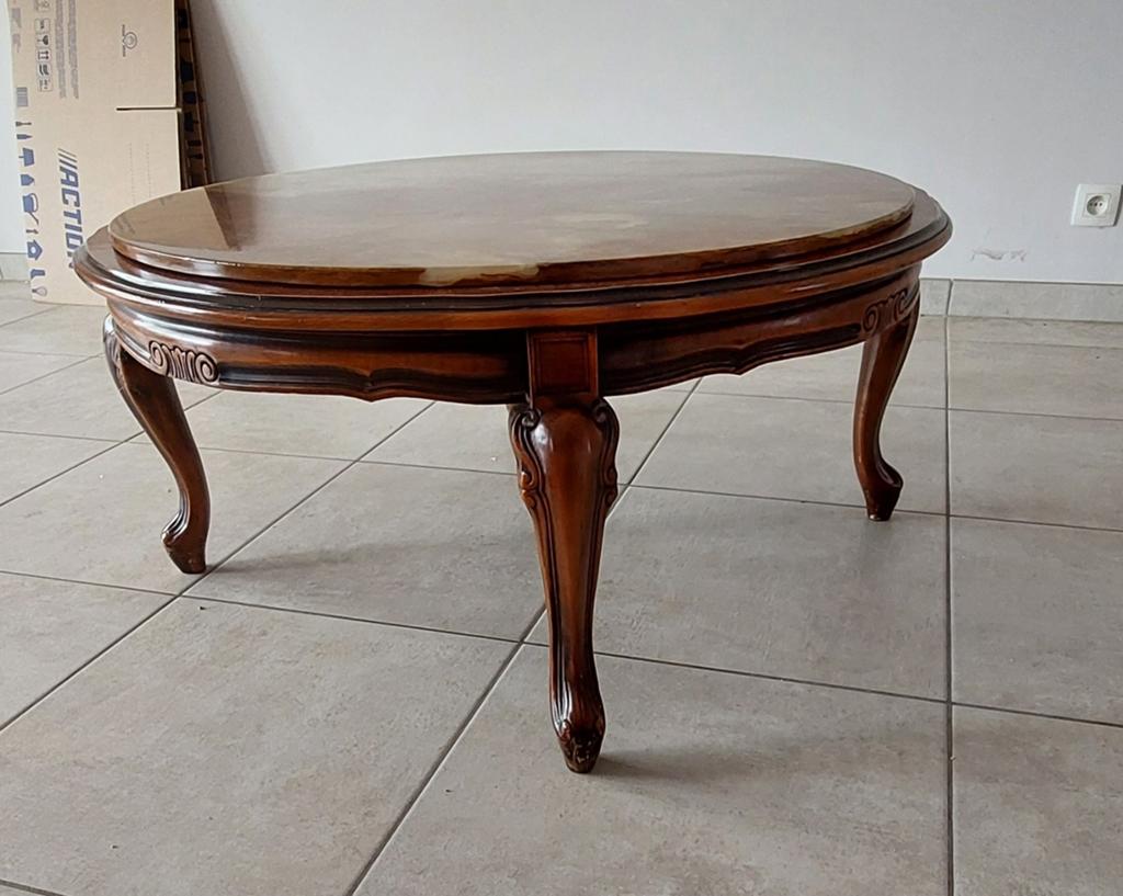 Salontafel met marmer blad, in zeer goede staat, Huis en Inrichting, Ophalen