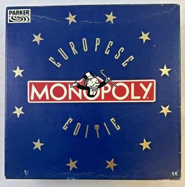 Jeu de plateau Parker Monopoly, édition européenne 1992, édi, 1 ou 2 joueurs, Envoi, Comme neuf, Parker Brothers