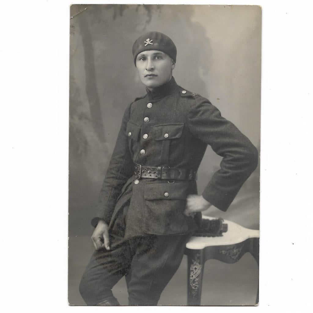 Foto Belgisch soldaat - tankist, Ophalen of Verzenden, Landmacht, Foto of Poster