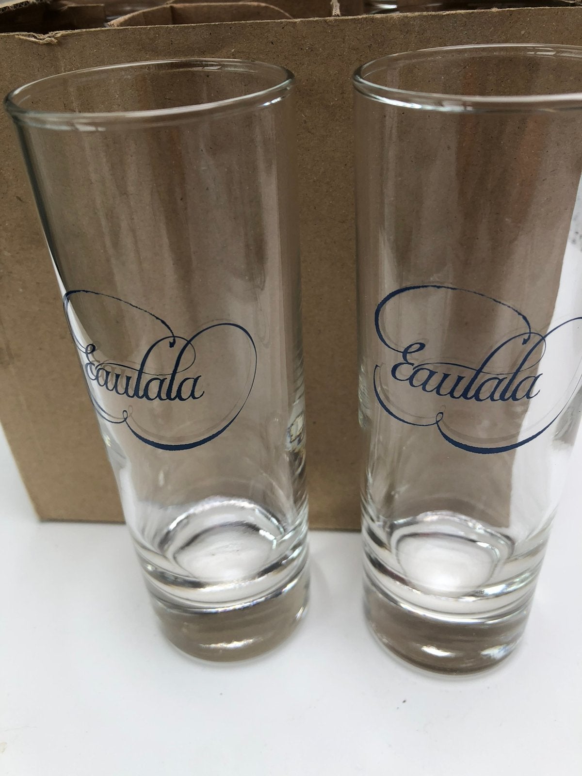 Nieuw : 6 waterglazen in doos Eaulala, Enlèvement, Neuf, Verre à eau