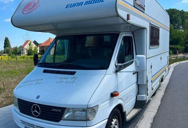 Mobilhome alkoof 4p Mercedes 98, zeer degelijk!, Caravans en Kamperen, Mobilhomes, Particulier, tot en met 5, Alkoof, Mercedes