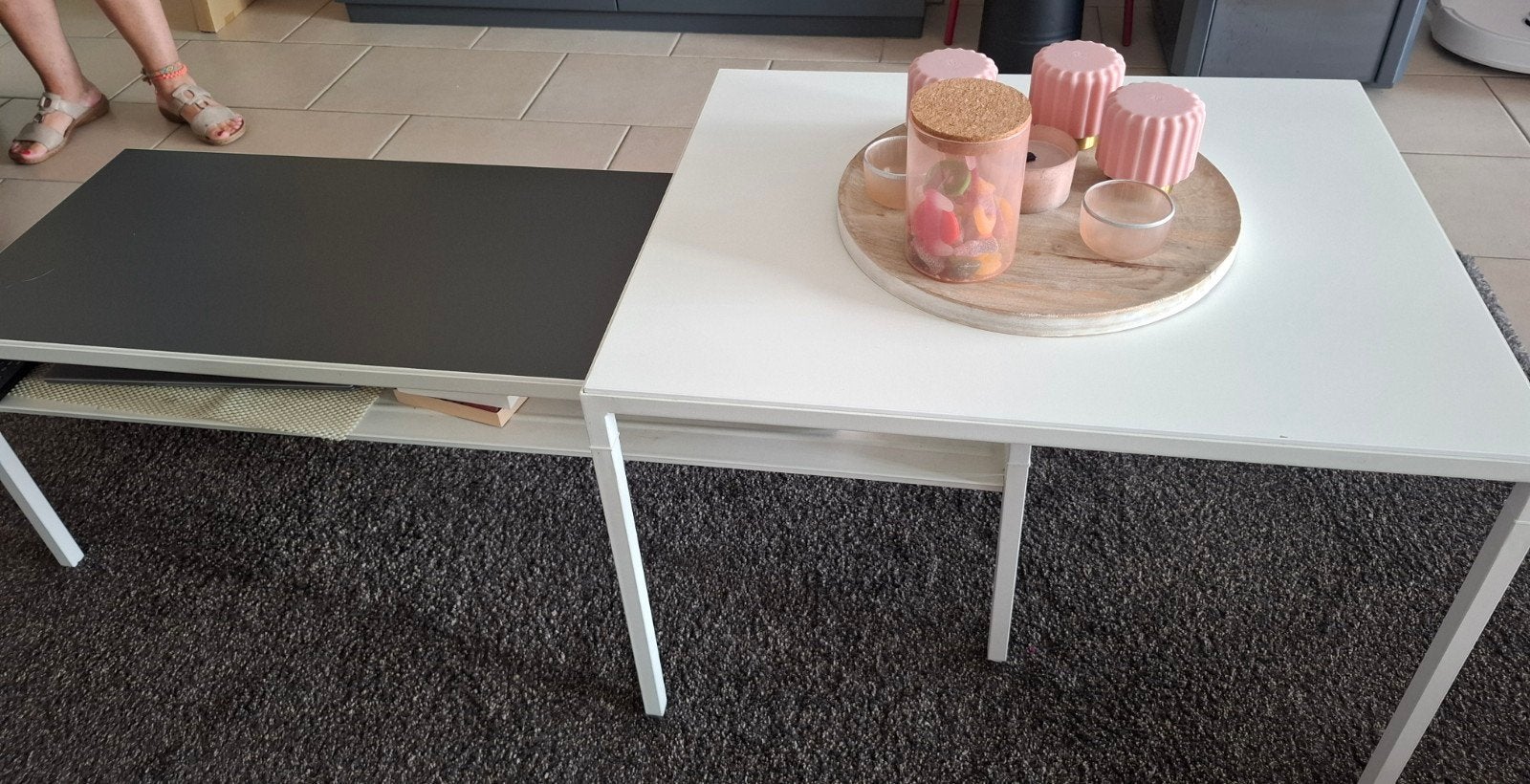 mooie salontafeltjes
klein rechthoekige afmetingen 75 op 60, Huis en Inrichting, Ophalen