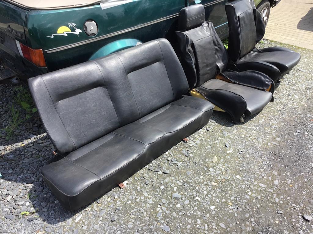 Siège arrière en cuir pour VW Golf1 Cabrio, Enlèvement, Utilisé