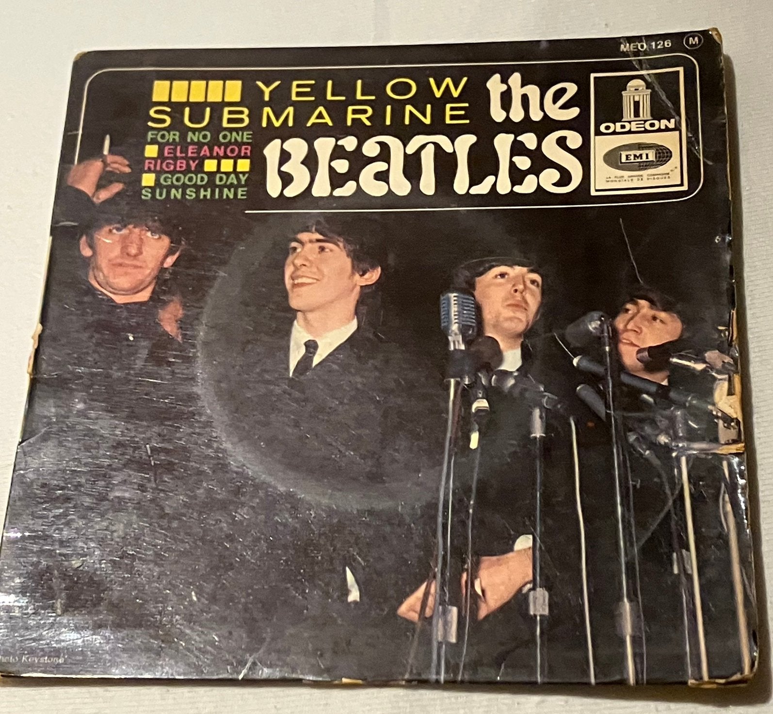 Pochette de l'EP Yellow Submarine The Beatles, Enlèvement ou Envoi, Utilisé, EP