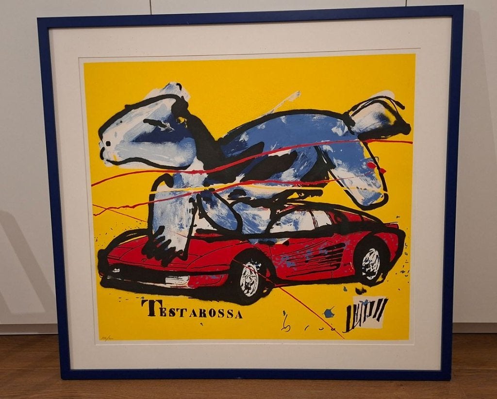 Herman Brood - Testarossa, Antiquités & Art, Art | Lithographies & Sérigraphies, Numéroté, Enlèvement ou Envoi, Autres sujets