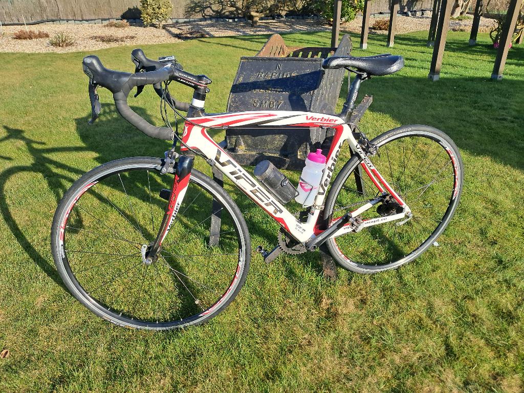 TE KOOP RACEFIETS VOOR HEREN MERK VIPER CONCEPT, Gebruikt, 15 tot 20 versnellingen, 53 tot 57 cm, Ophalen