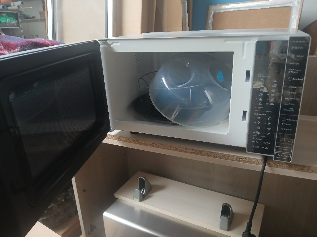 Whirlpool Microgolf combi oven, Ophalen, Gebruikt, Grill, Draaiplateau