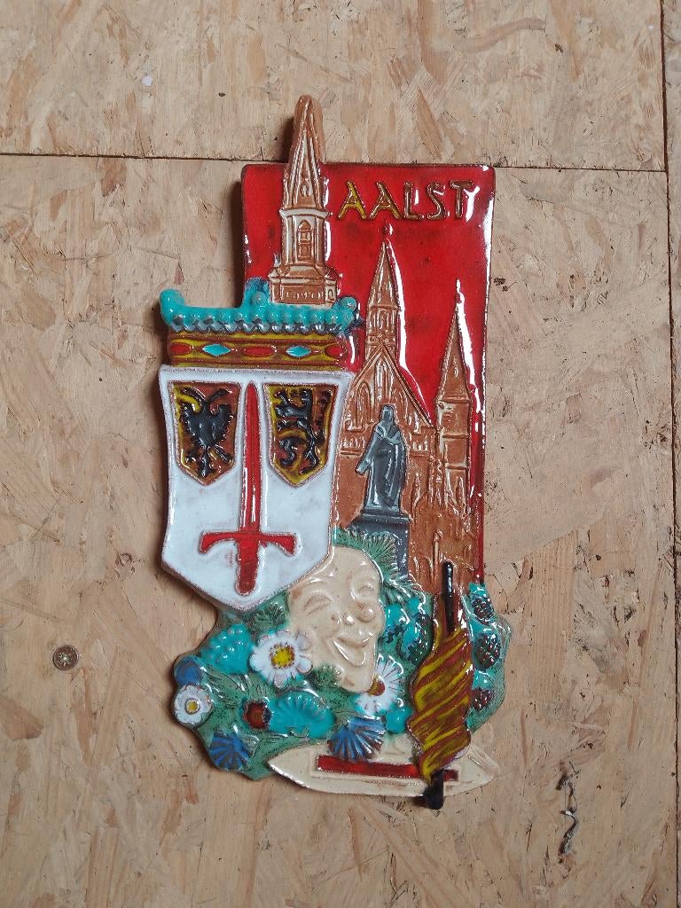 Keramische wandplaquette Aalst, Ophalen