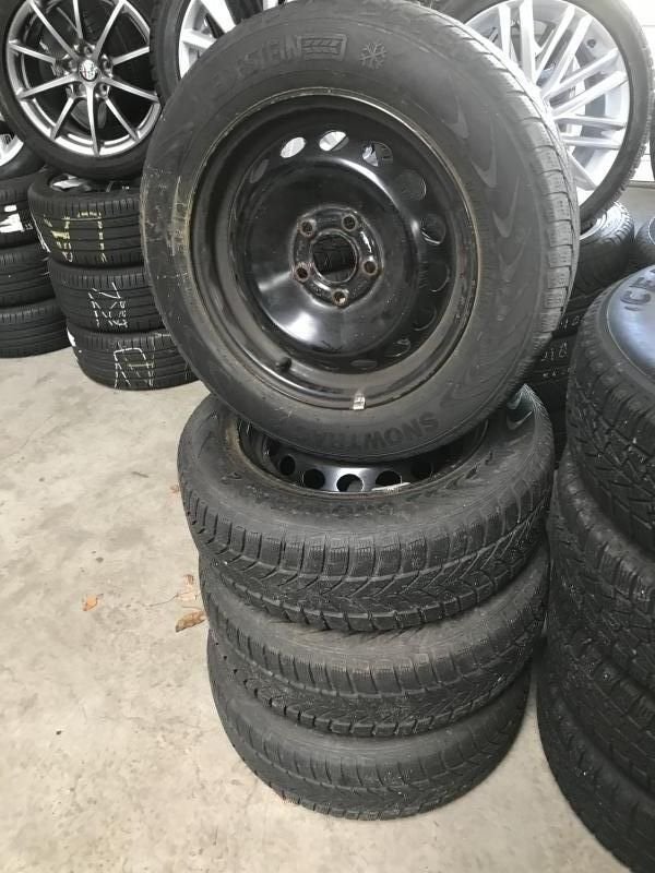 15  inch originele winterset Volvo V40 V50 C30 195 65 15 5x1, 15 pouces, Pneus et Jantes, -, Utilisé