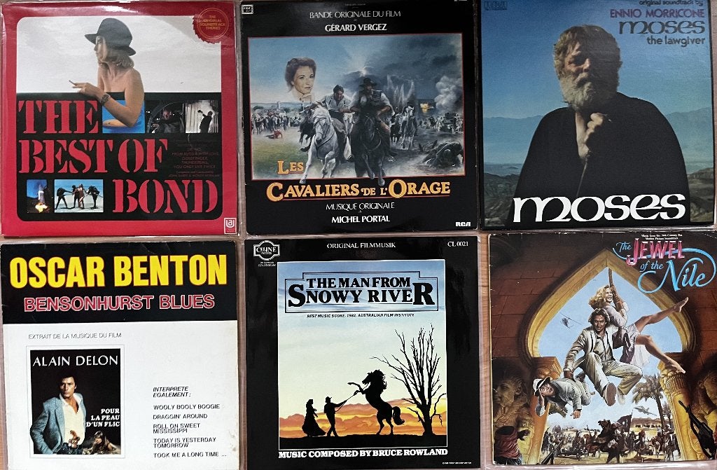 lot de 20 bandes sonores - LP, Enlèvement ou Envoi, Bande originale, Utilisé, Housse de protection extérieure