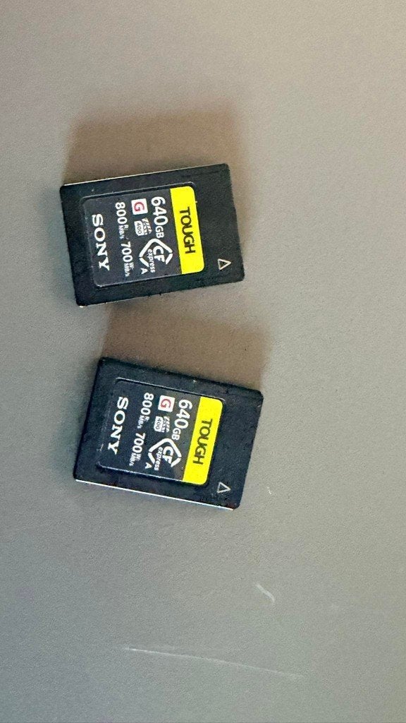 2X Sony Tough CFexpress 640GB Type-A (CEAG640.SYM)