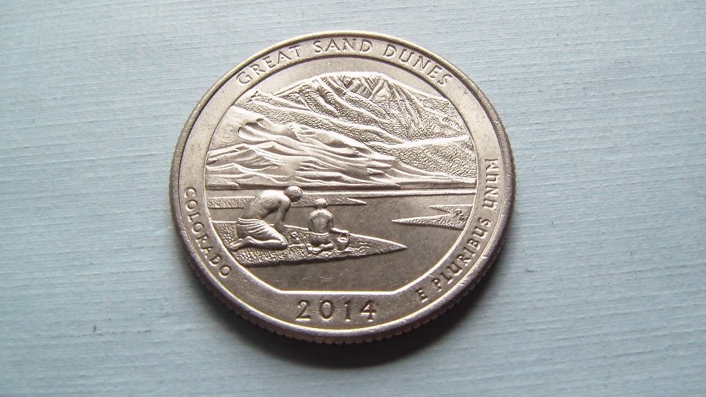 1/4 dollar 2014 D great sand dunes, Enlèvement