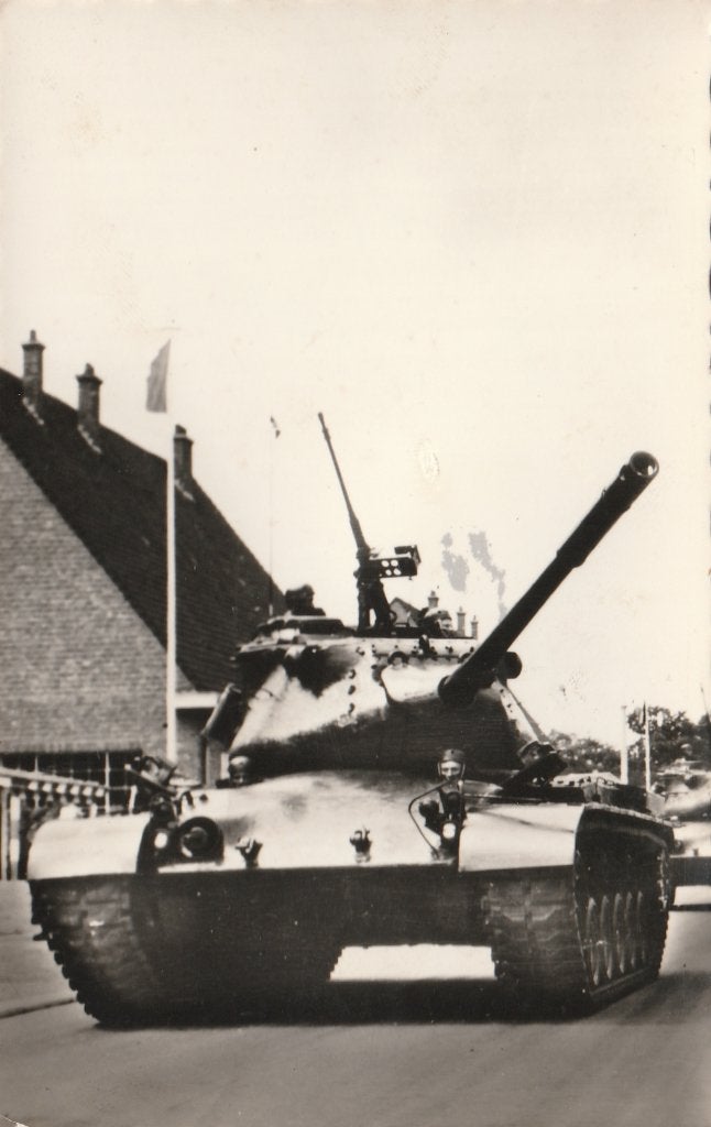 MILITAIR  BELGISCH  LEGER -  Patton Tank, Verzamelen, Verzenden, 1940 tot 1960, Gelopen, Overige thema's
