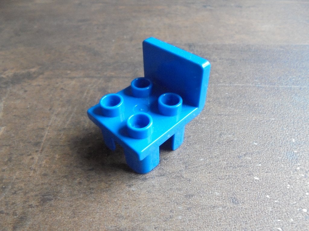 Lego Duplo Furniture Chair with Squared Back (zie foto's) 6, Ophalen of Verzenden, Gebruikt, Losse stenen, Duplo
