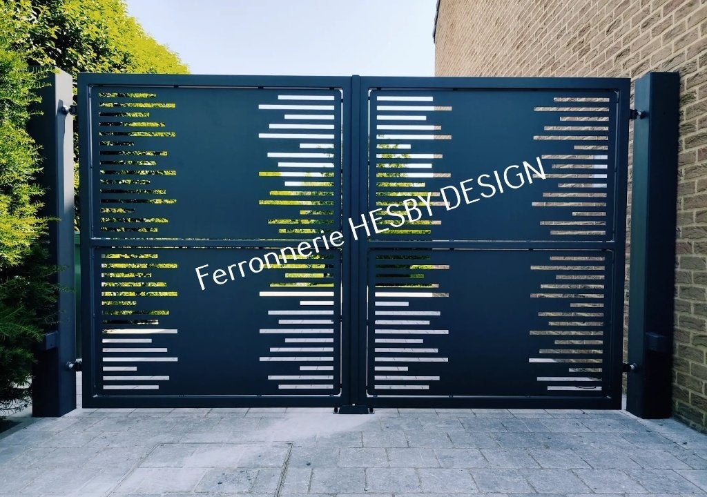 portail - barrière , moteur neuf PROMO EN AOUT, Comme neuf, Enlèvement, Fer, Porte du jardin