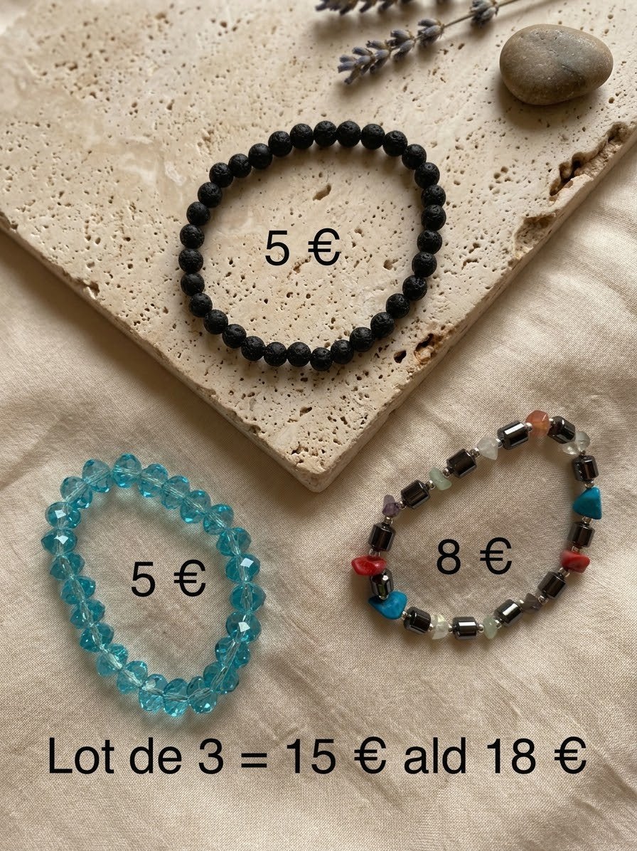 Superbe lot de bijoux / Vente à l'unité ou en lot, Bijoux, Sacs & Beauté, Bracelets, Enlèvement, Comme neuf, Bleu, Autres matériaux