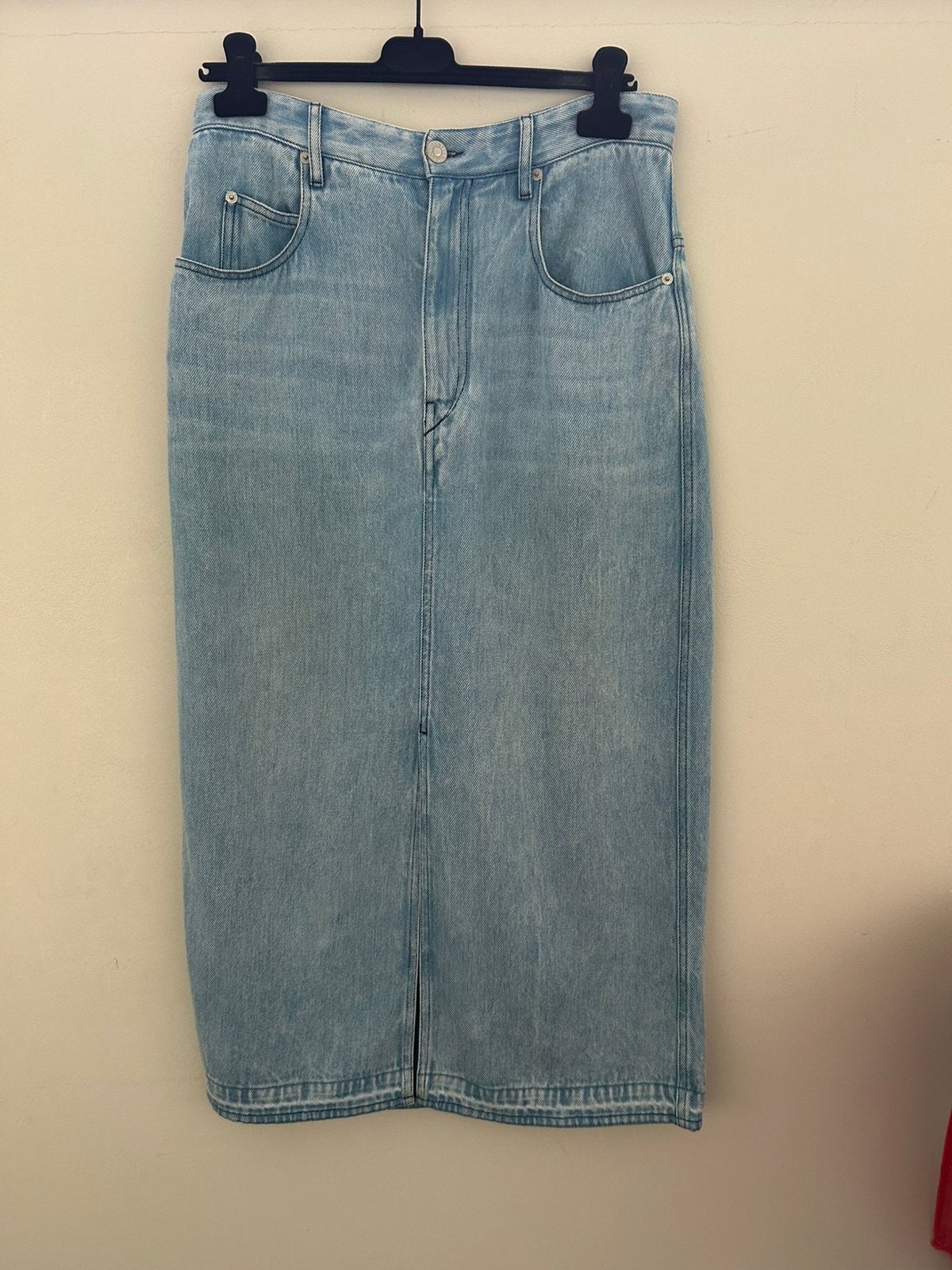 Isabel marant jeansrok mt 40, Kleding | Dames, Rokken, Maat 38/40 (M), Zo goed als nieuw, Onder de knie, Verzenden