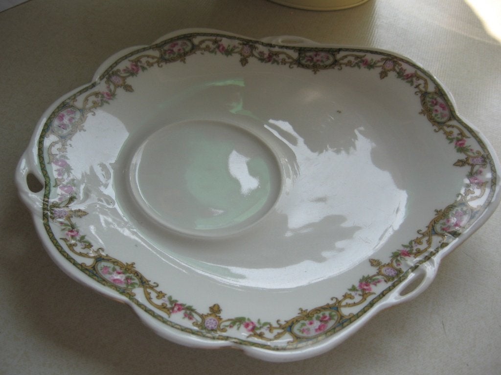 Twee Limoges-borden voor het ontbijt, Ophalen of Verzenden