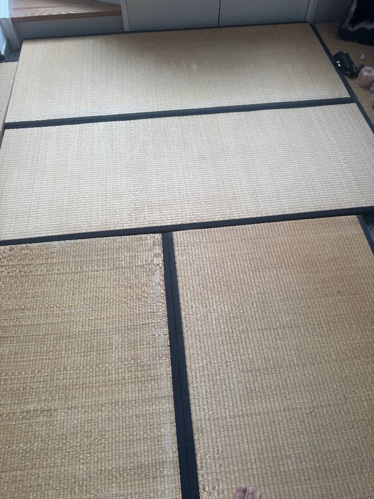 Tatamis japonais originaux - plusieurs pièces disponibles, Maison & Meubles, 200 cm ou plus, Enlèvement, Utilisé, 50 à 100 cm