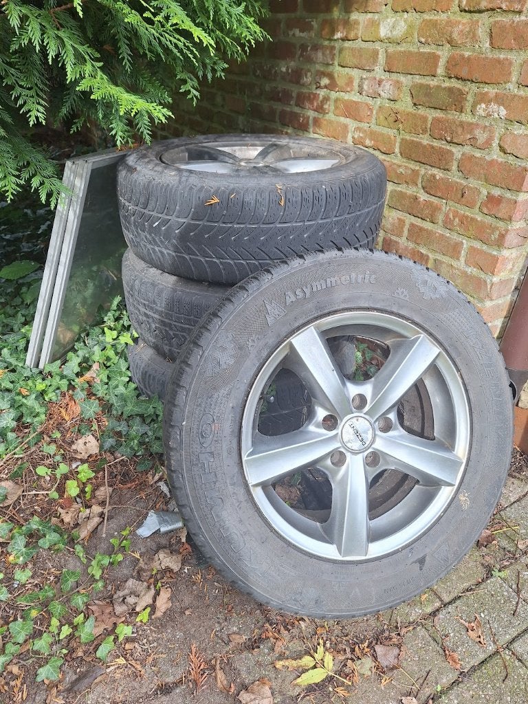 4 autobanden, Ophalen, 16 inch, Banden en Velgen, Winterbanden