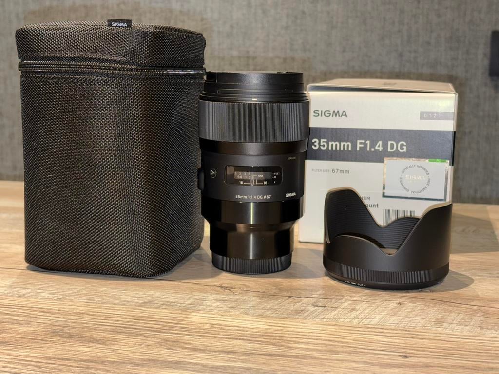 Sigma 35mm f/1.4 Art - Sony E mount, Ophalen of Verzenden, Zo goed als nieuw