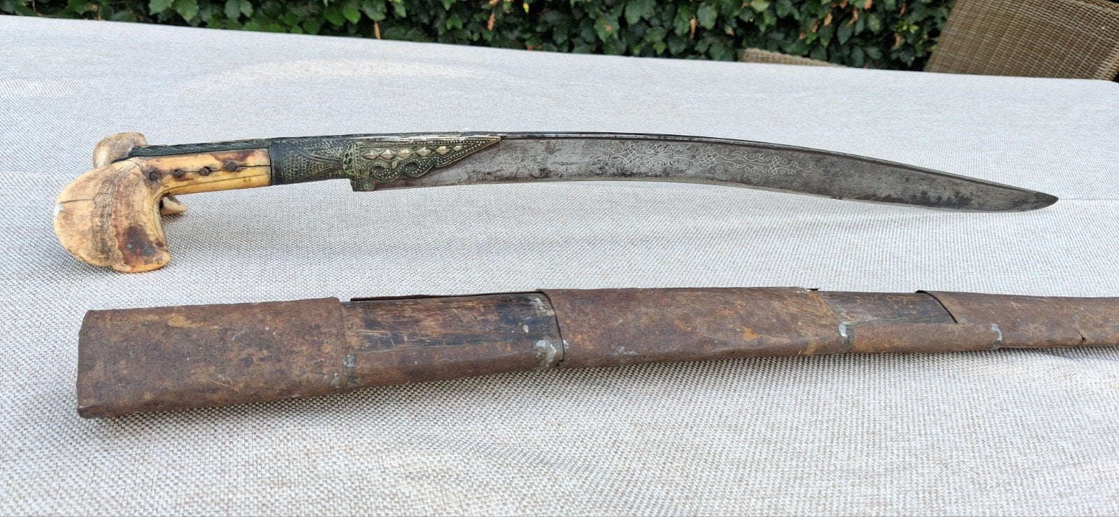 Rare épée yataghan ottomane du XIXe siècle, Jardin & Terrasse, Scies manuelles, Enlèvement ou Envoi
