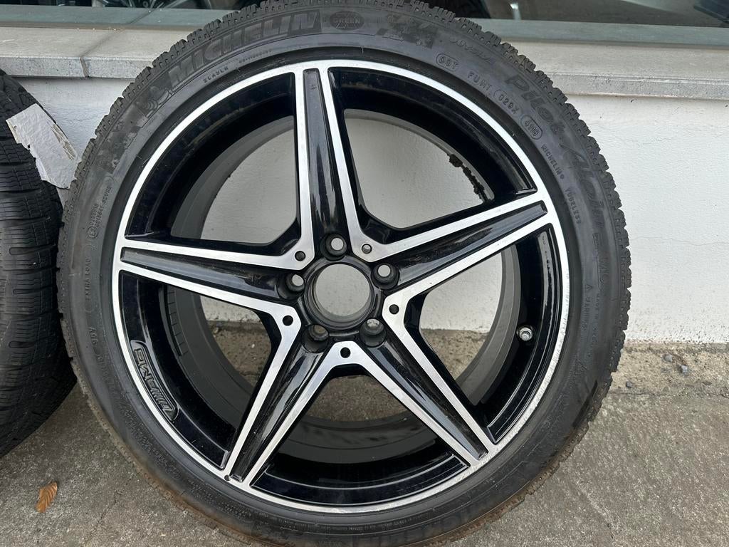 Mercedes AMG Velgen 18 Inch, Auto-onderdelen, Ophalen, 18 inch, Banden en Velgen, Winterbanden