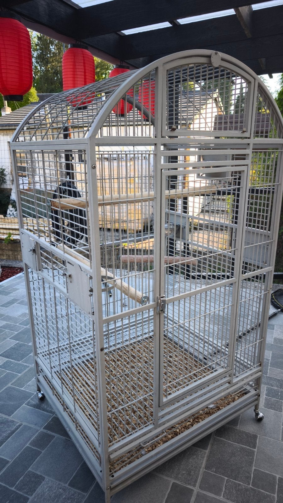cage perroquet montana, Dieren en Toebehoren, Ophalen, Gebruikt, Metaal, Vogelkooi