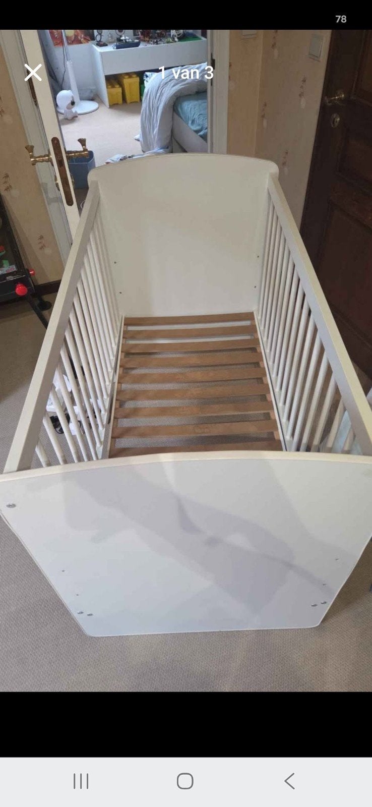 gratis babybed, Ophalen