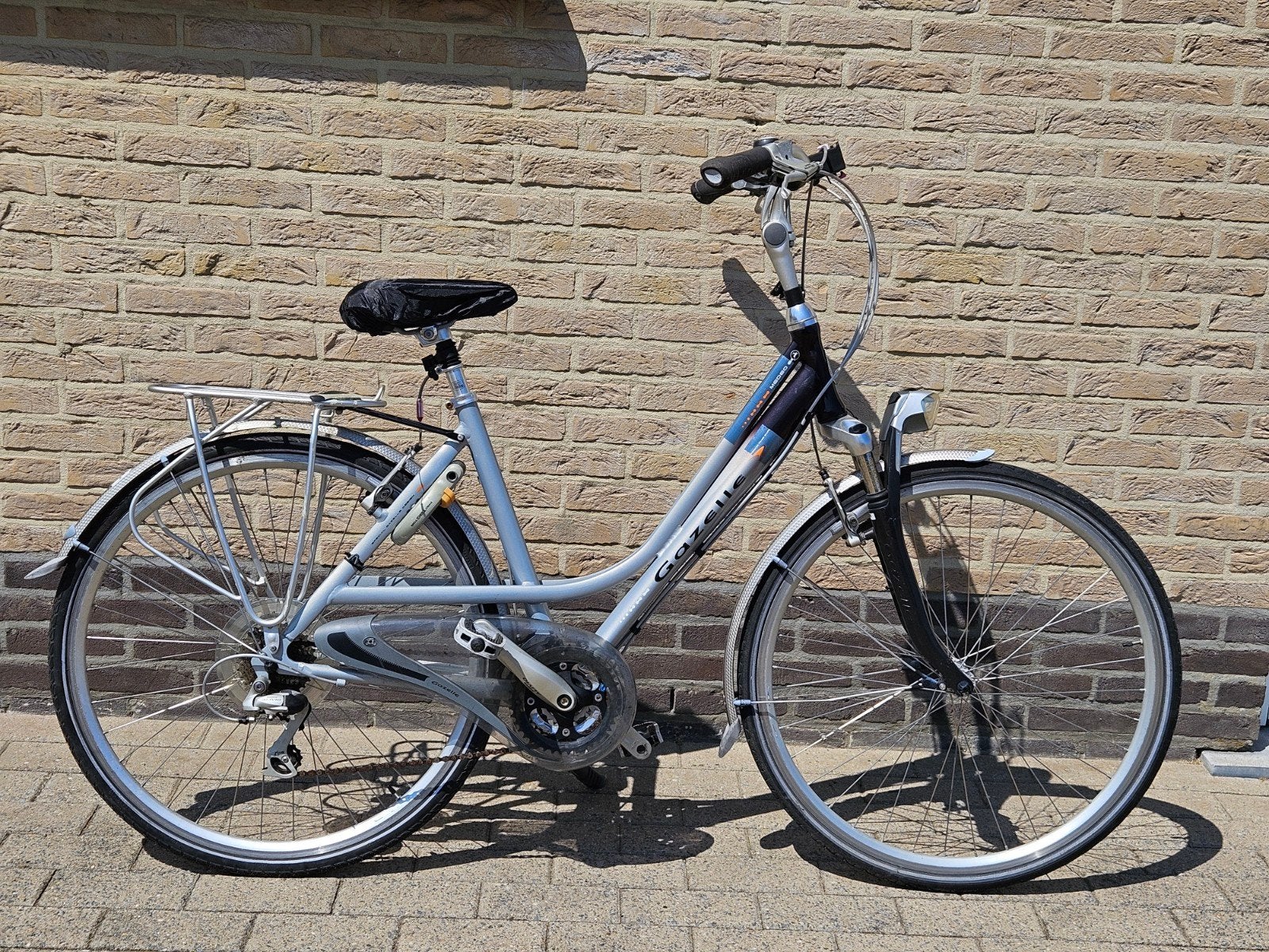 Damesfiets Gazelle, Fietsen en Brommers, Ophalen, 28 inch, Gebruikt, Velgrem