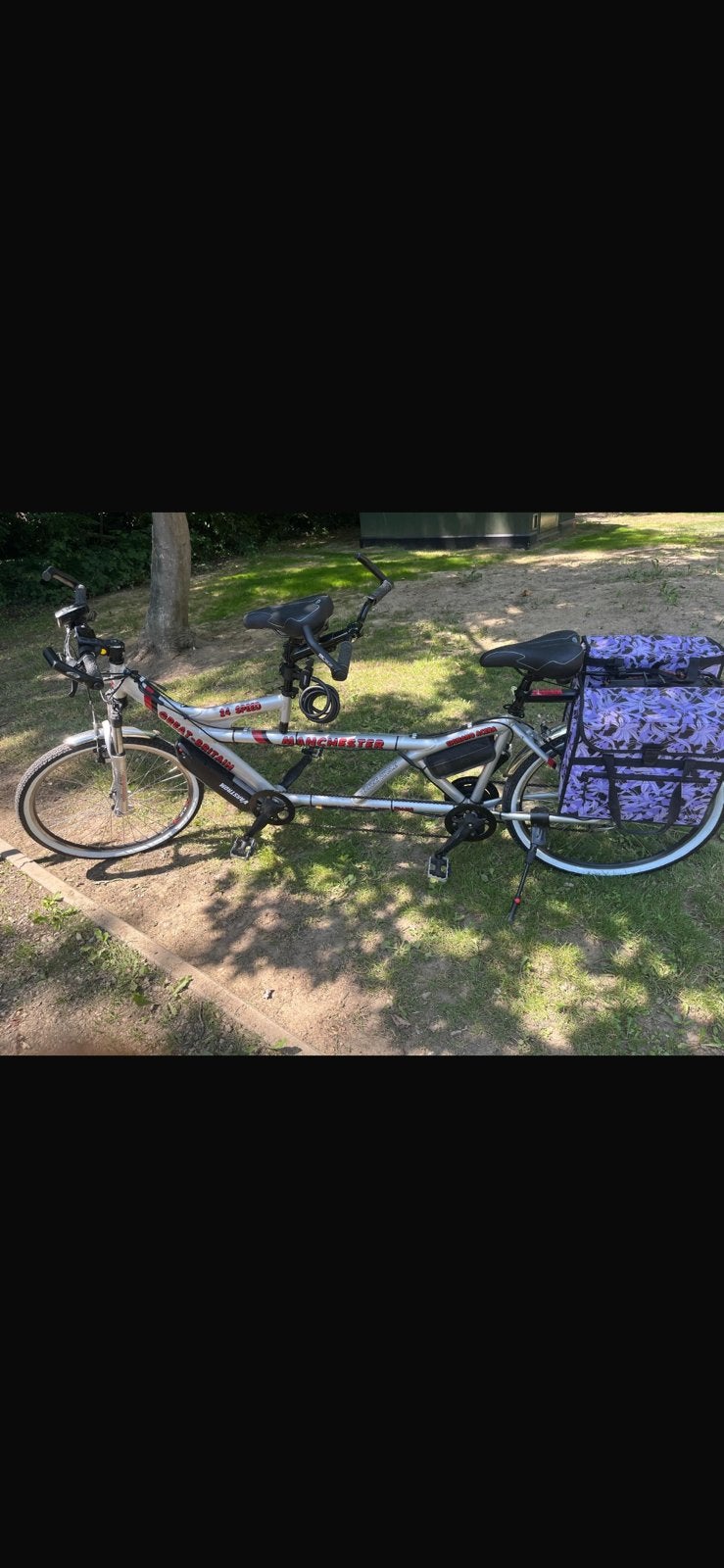 Elektrische tandem fiets, Fietsen en Brommers, Fietsen | Tandems, Ophalen, Zo goed als nieuw