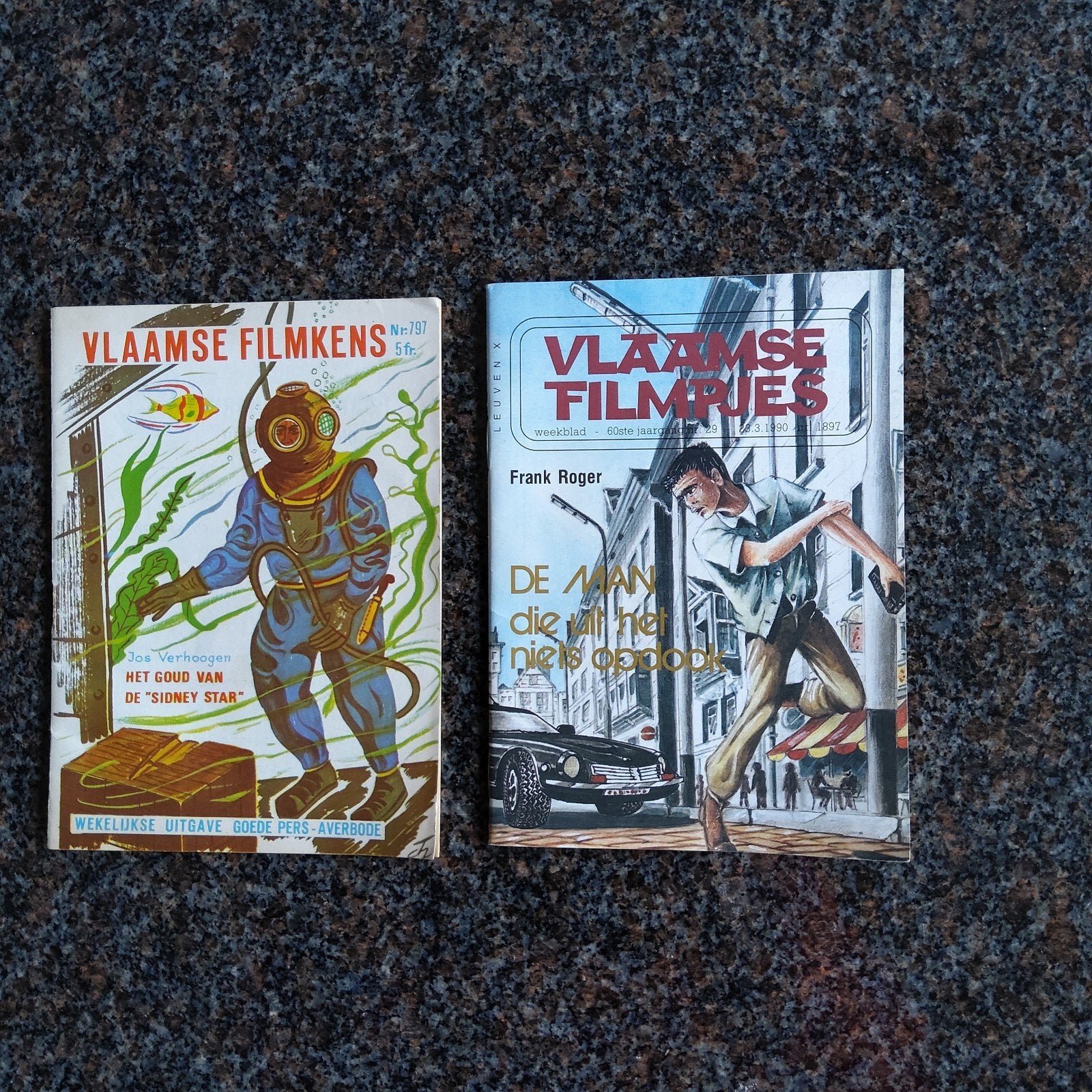 2 Vlaamse Filmpjes jaren 1968 - 1990. Nrs: 797 , 1897, Verzamelen, Ophalen of Verzenden, Zo goed als nieuw
