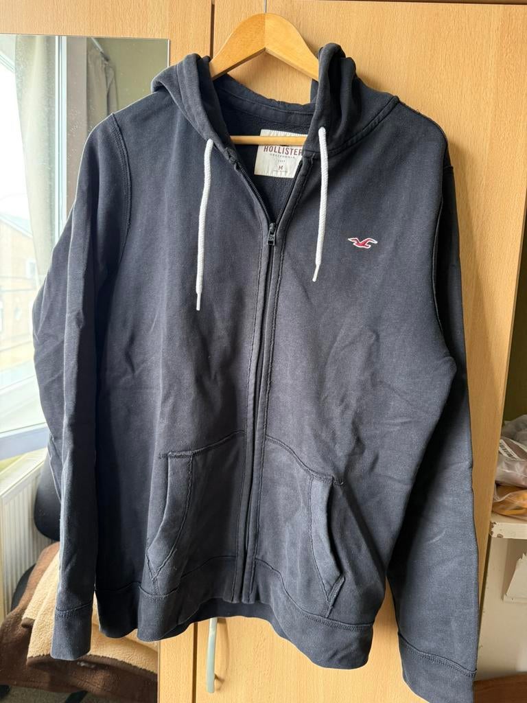 Hoodie met rits Hollister Medium 3stuks, Ophalen, Zo goed als nieuw, Maat 48/50 (M), Zwart