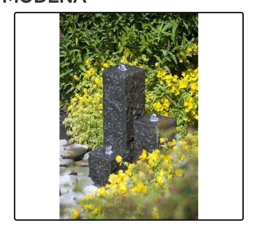 Fontijn met pomp, 3torentjes met led lampjes, Tuin en Terras, Ophalen, Gebruikt, Graniet, Fontein