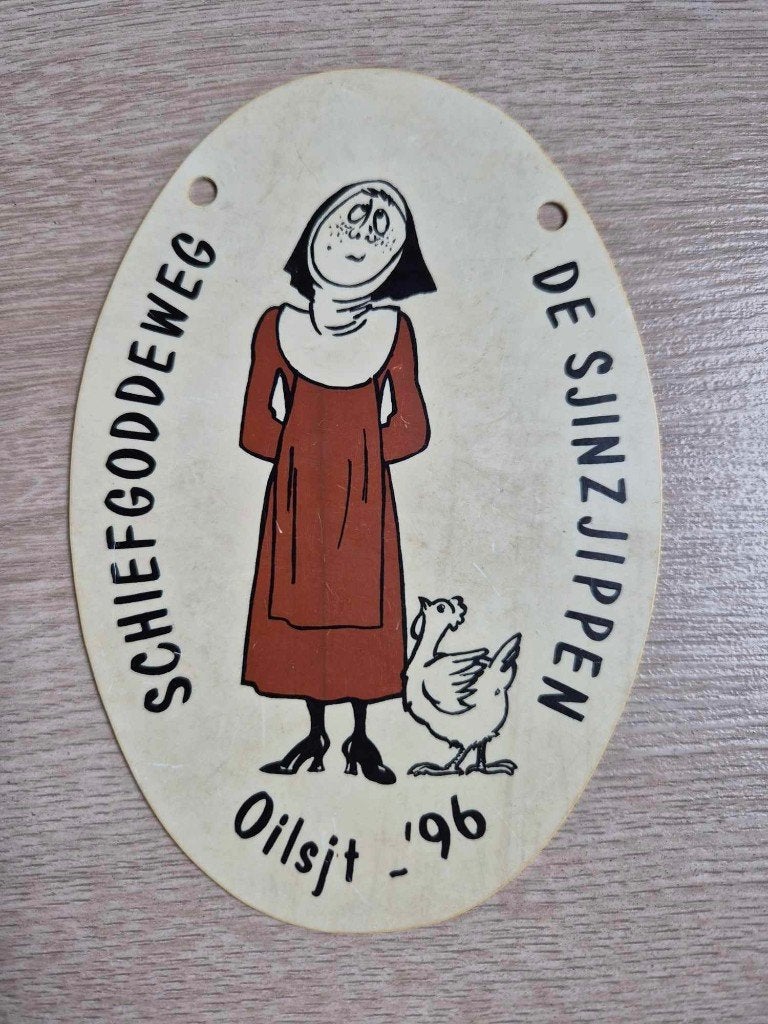 Carnaval medaille Schiefgoddeweg - De zjinzjippen 1996, Ophalen of Verzenden