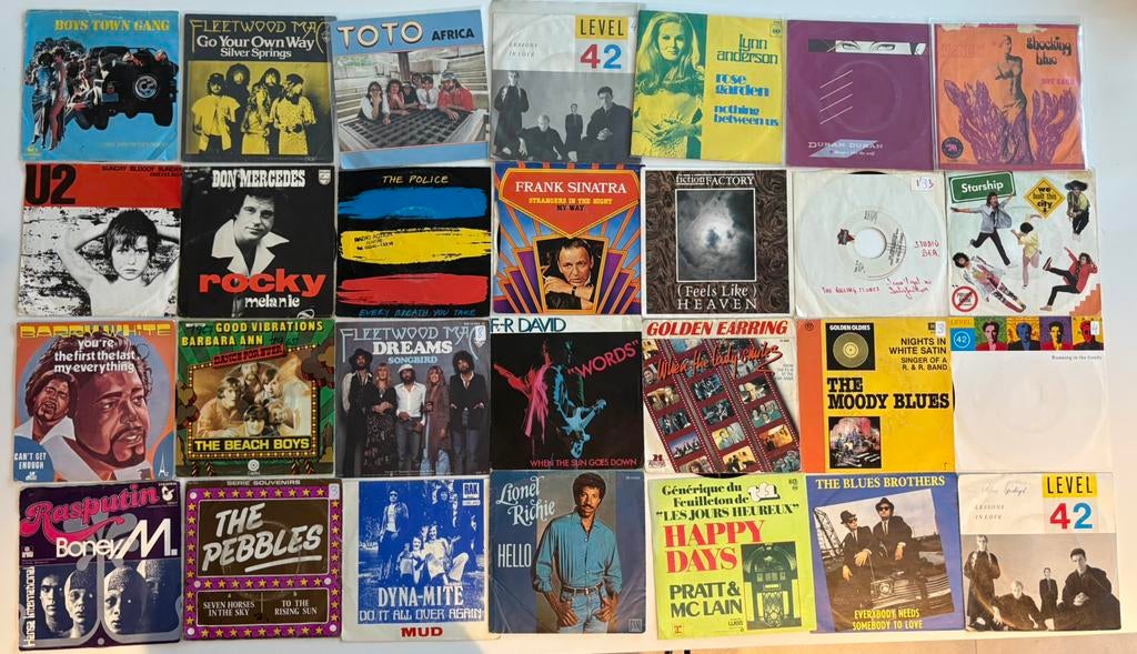 Lot met singles 7”, Enlèvement ou Envoi, Single, Dance, Comme neuf