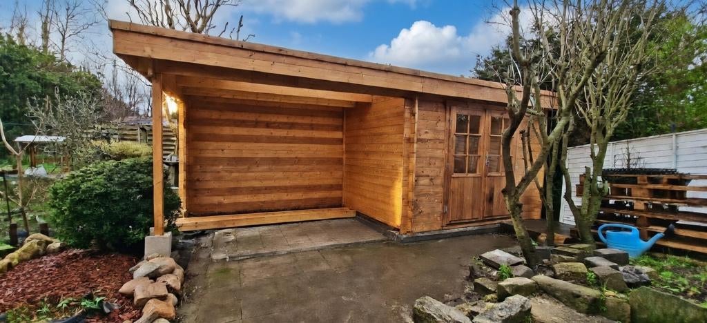 Chalet abri en bois 18m2 ou 16m2 neuf, Enlèvement, Neuf, Bois, Abri de jardin
