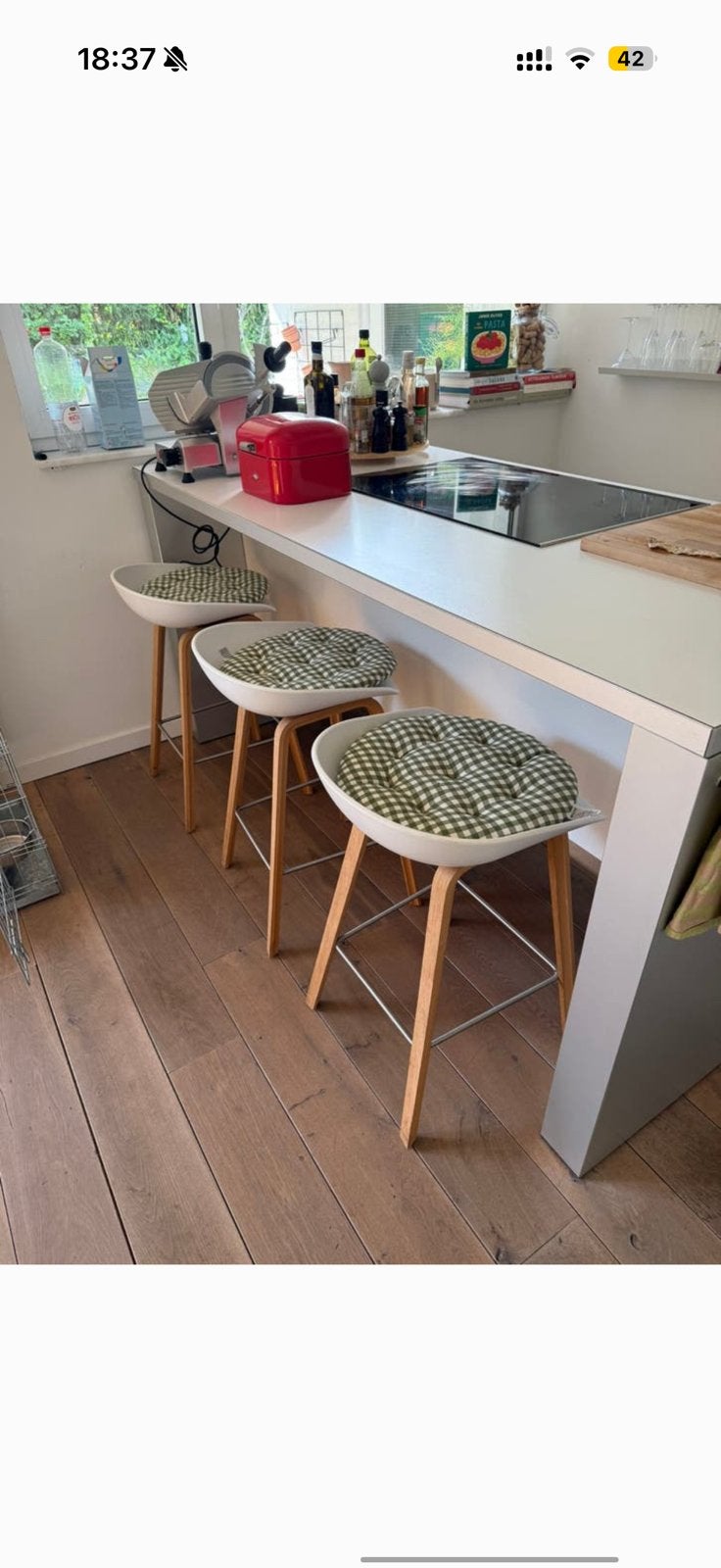 Hay barkrukken 3 stuks, Huis en Inrichting, Ophalen, Zo goed als nieuw, Hout