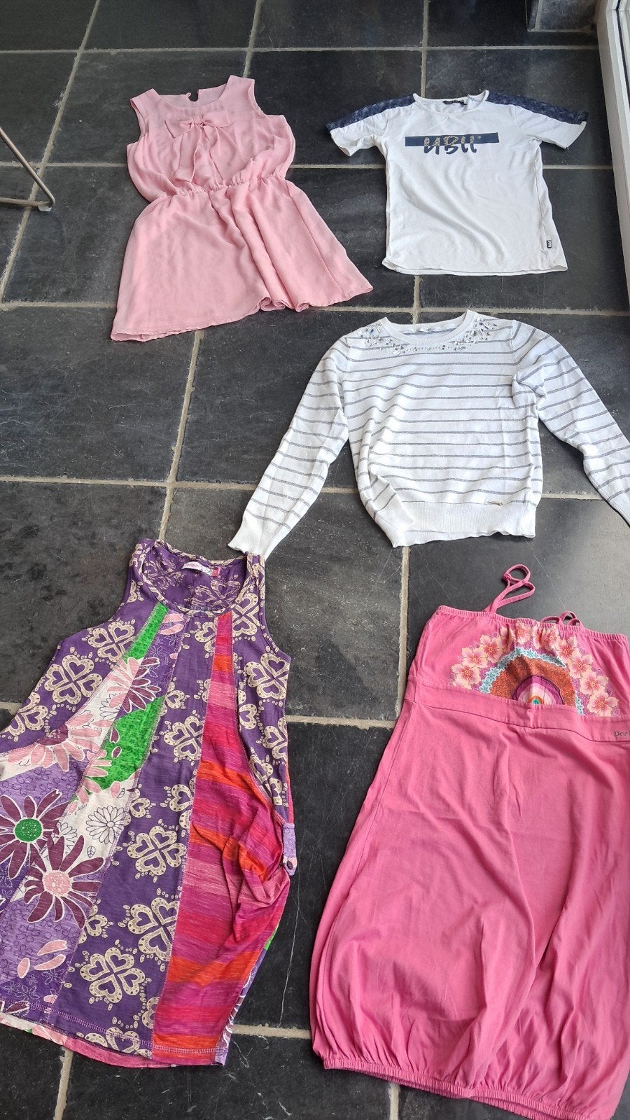 setje 146, Kinderen en Baby's, Kinderkleding | Maat 146, Ophalen of Verzenden, Zo goed als nieuw, Meisje, Setje